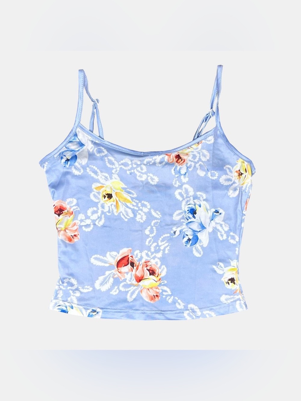 Christian Dior Spring/Summer 2001 “Trailer-Park Chic” Floral Print Cami Top